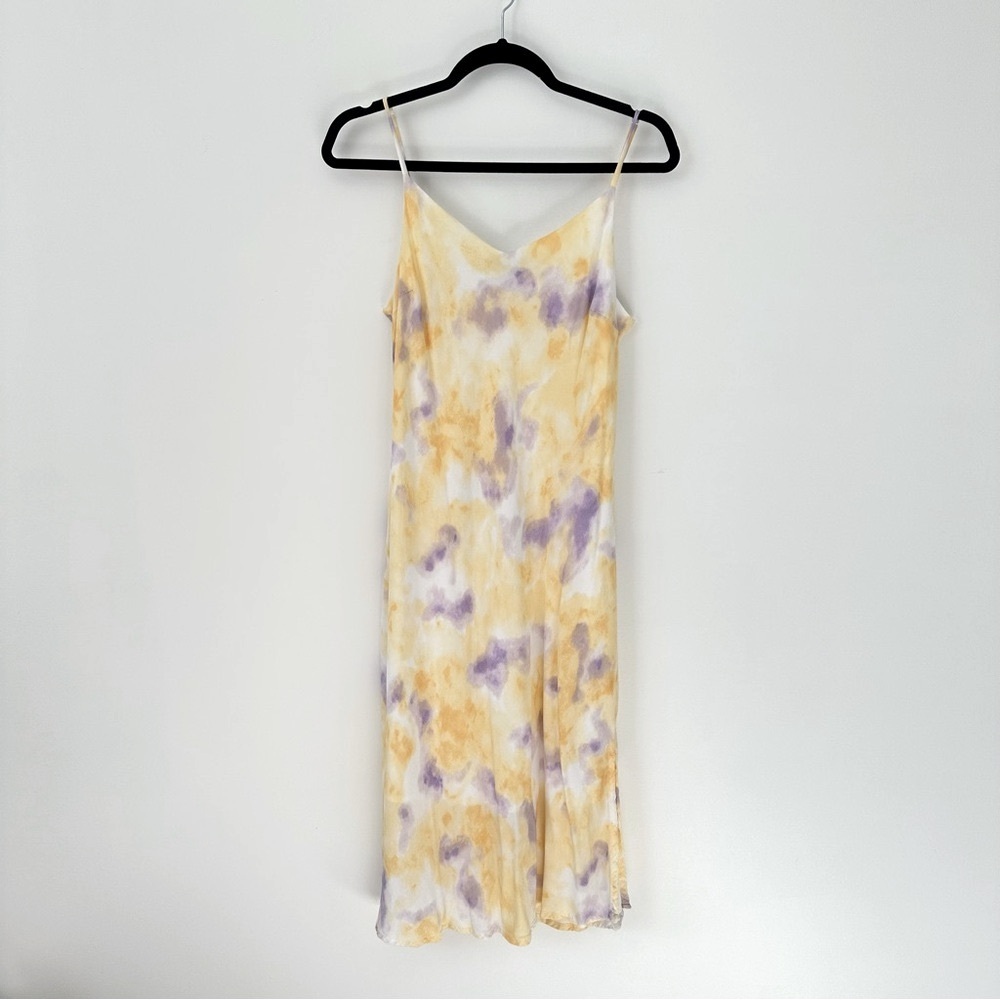 Dip Yellow & Purple Cami Midi Dress